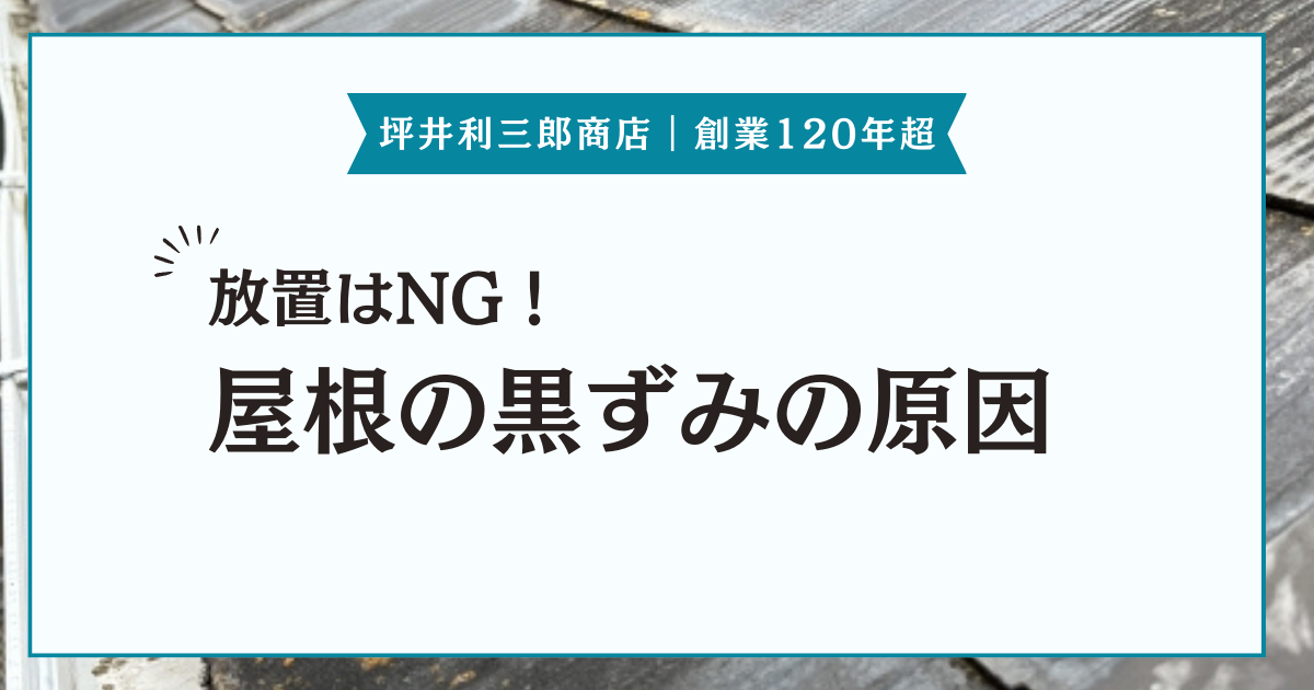 屋根に黒ずみを見つけたら早めに屋根業者に相談を！屋根が黒ずむ原因と影響、対処法などを紹介