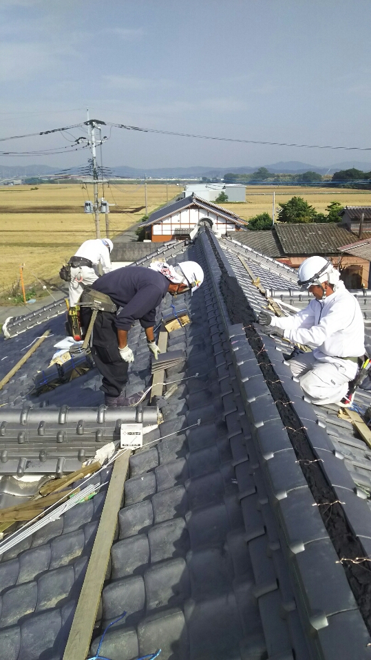 福岡県での復旧工事の様子