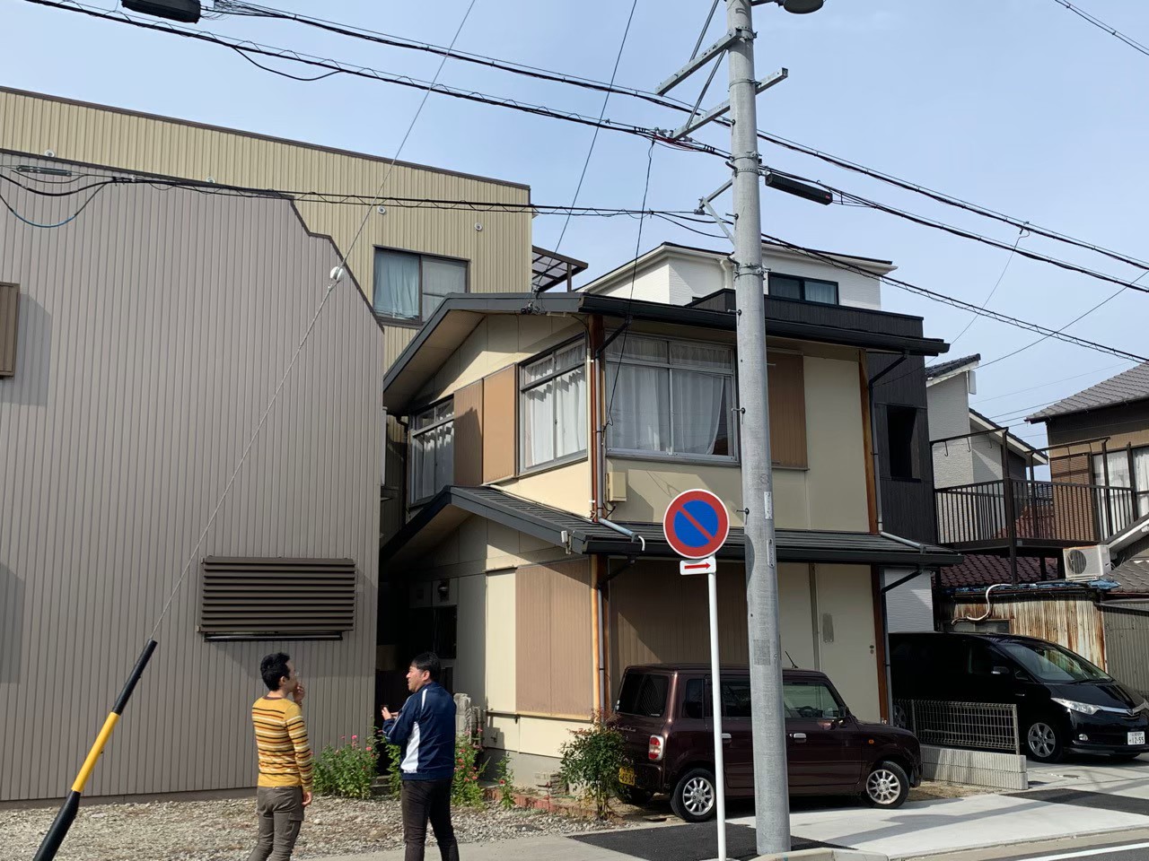 スレート屋根めくり　ガルバリウム横葺き葺き替え 名古屋市中村区M様　