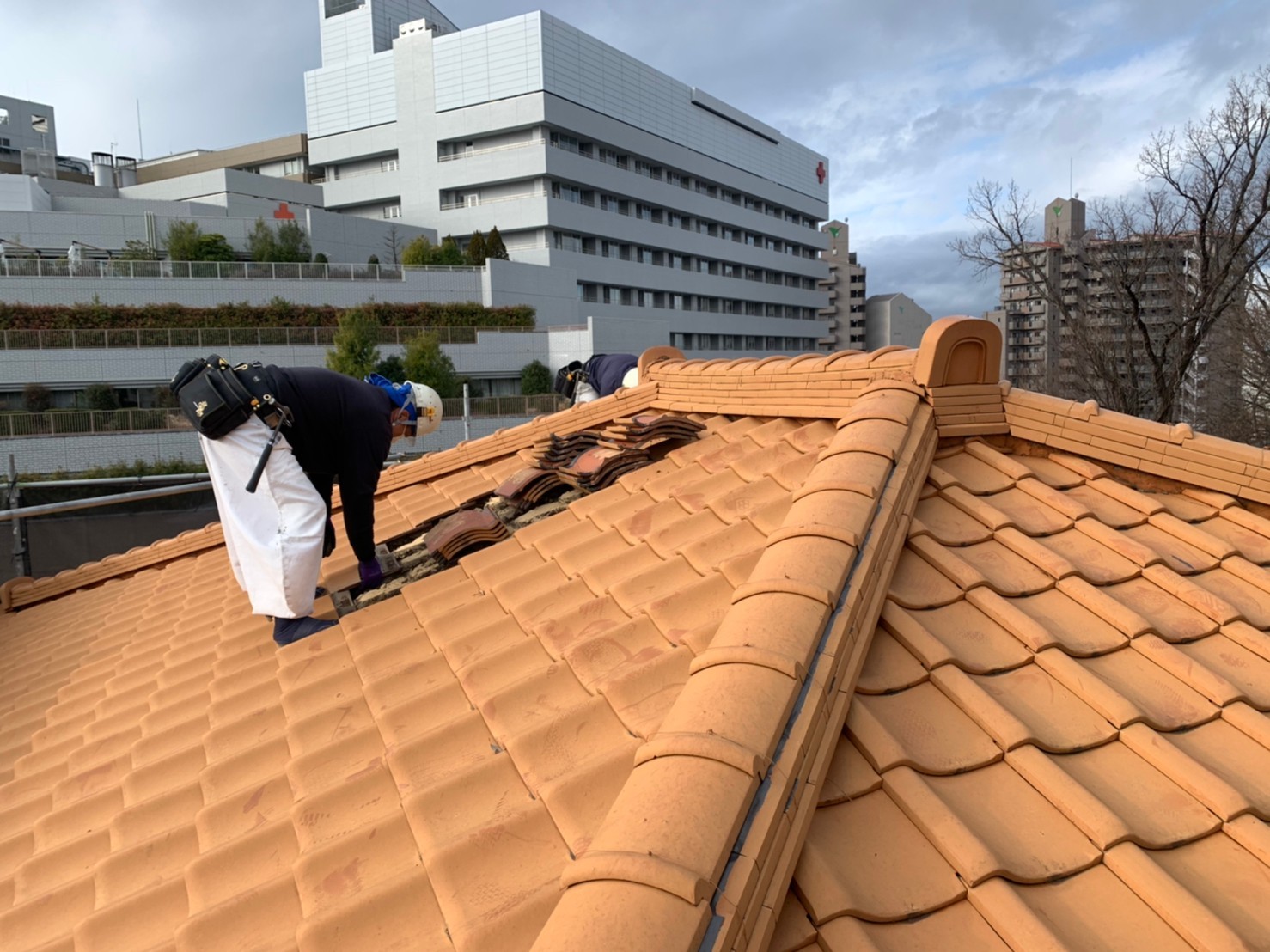 名古屋市昭和区にて屋根葺き替え工事を行いました！1